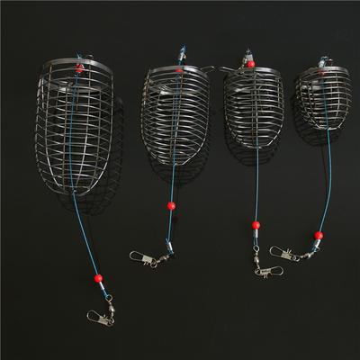 Feeder Holder Fishing Bait Cage Basket Feeder Fishing Accessories Feeder Cage Stainless Steel Bait Cage Basket Fishing Trap