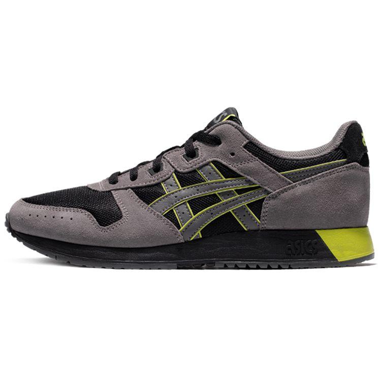 Asics Lyte Classic Fabric Cow Split Leather Comfortable Sports Low Top Lifestyle Shoes Unisex Sneaker Black Gray 1203A168-002