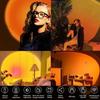 Sunset Ambient Light with Remote Control,16 Lighting Modes,Photography RGB Lamp,Bedroom Party Dinner Decoration,Sunset Shooting