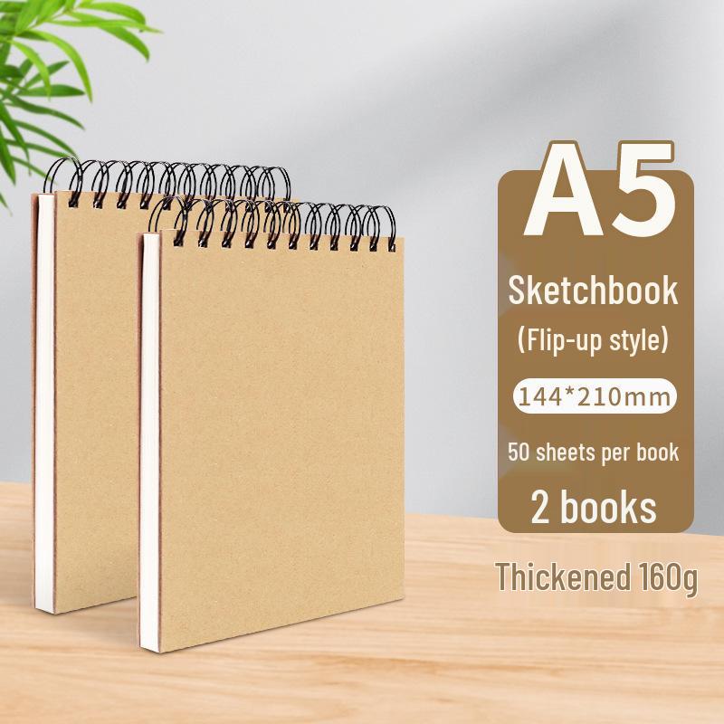 A4 Hardcover Spiral Sketchbook for Art Students & Children, A3/A4/8K Drawing Pad