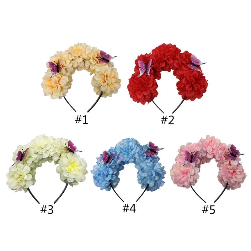 Eye Catching Flower Shape Headband Woman Girl Travling Photography Hairband