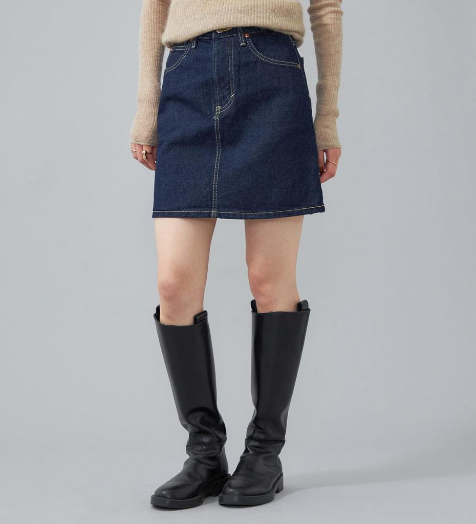 Lee Jeans Denim Mini Skirt LL2634 RINSE M Women's