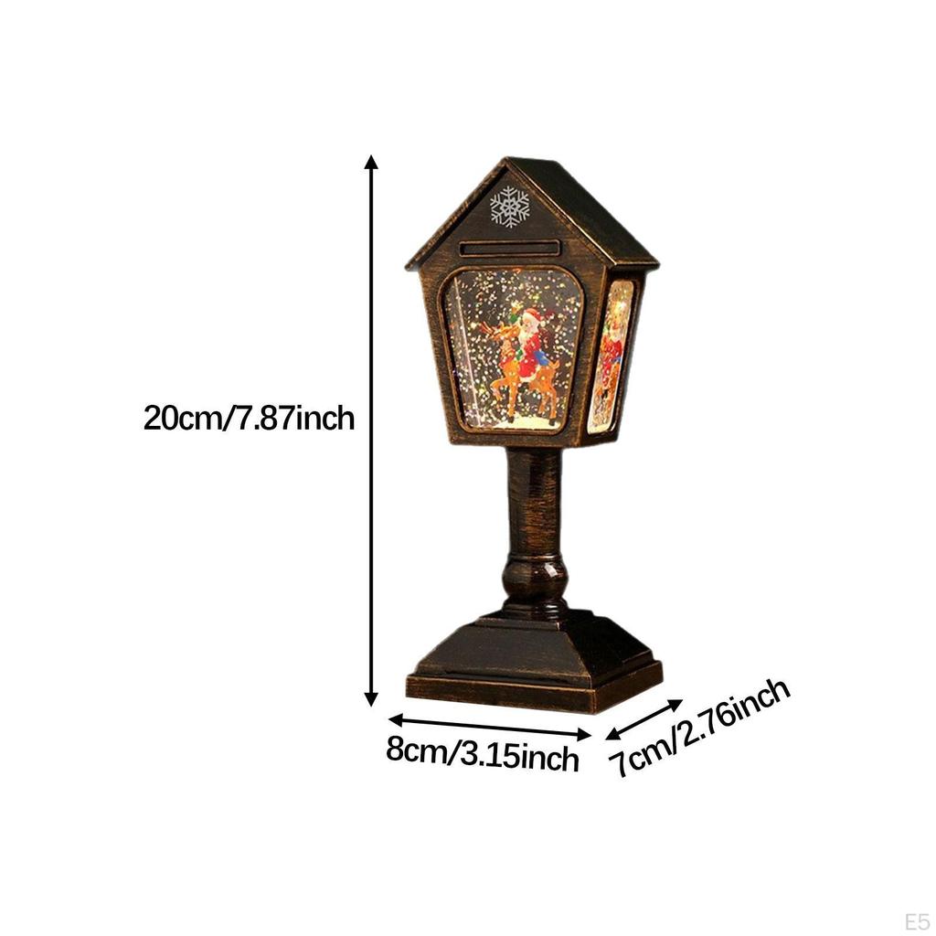 Weihnachten Schneekugel Glitzernde Spieluhr Weihnachtsspielzeug Einzigartiges LED-Flackern Schneeflocke für