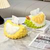 2025  Durian Shaped Paper Towel Holder Creative Large Capacity Tissue Storage Box Smooth Paper Container Tissue Box