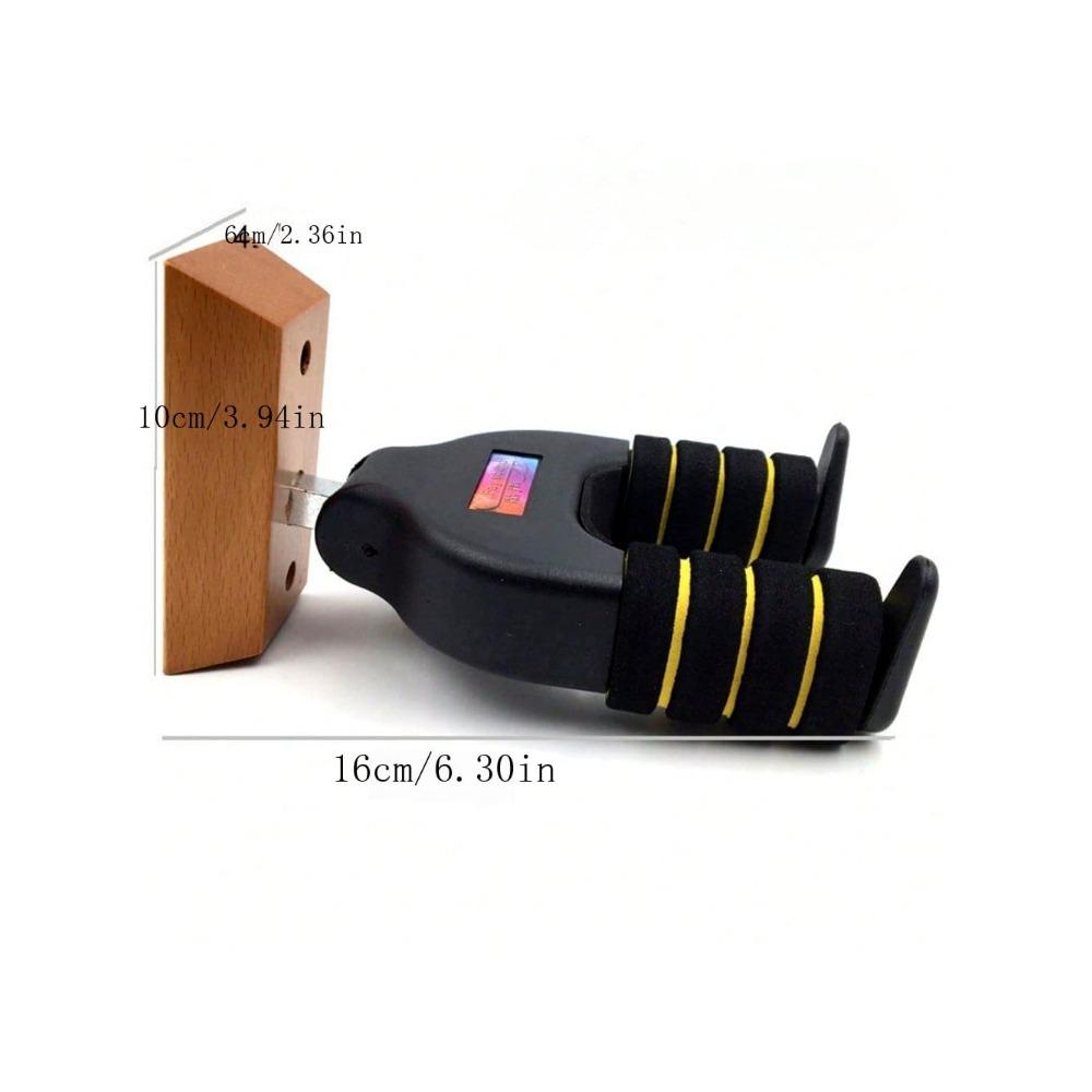 1 Guitar Hook Wooden Base, Made Of Sturdy And Durable Plastics Material.