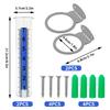 Outdoor Plastic Rain Gauge Precision Weather Resistant Measuring Tool For Garden And Agriculture Use