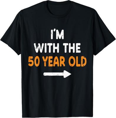 I'm With The 50 Year Old Easy Matching Halloween Costume T-Shirt Unisex Shirt