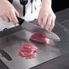 Meat Cutting Board Double Side Chopping Boards Unique Cutting Boards Stainless Steel Texture Suitable for Everyday Use