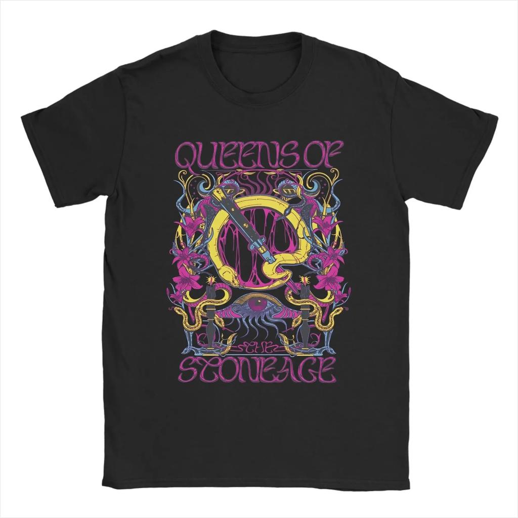 T-shirt Graphique Queens of The Stone Age Populaire Manches Courtes Streetwear Hauts Plage Coton Meilleure Vente T-shirt Oversize