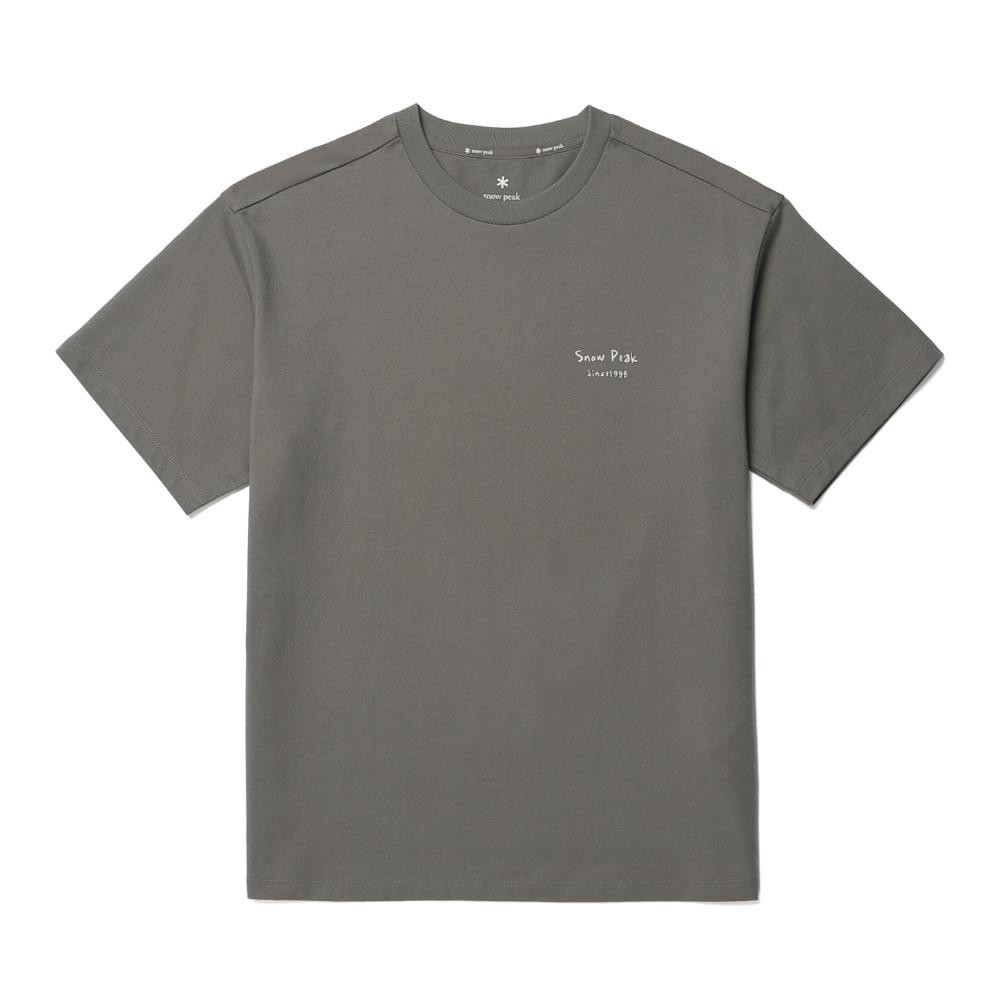 [Snowpeak] Cotton Women's Flower Graphic Short-Sleeve T-Shirt Dark Khaki (S26MWFTS67)