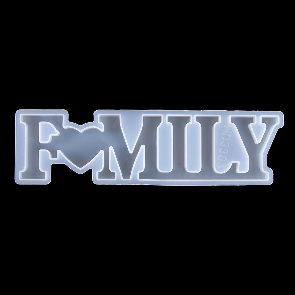 Handmade Casting Epoxy Letters Resin Mold Silicone Mould Crystal Glue Molds Jewelry Making Tool