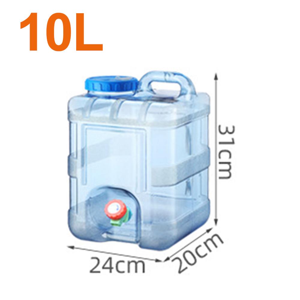 5.5L/10L Capacity Outdoor Water Bucket Portable Driving Wateater Bucket Portable Tank Container with Faucet for Camping
