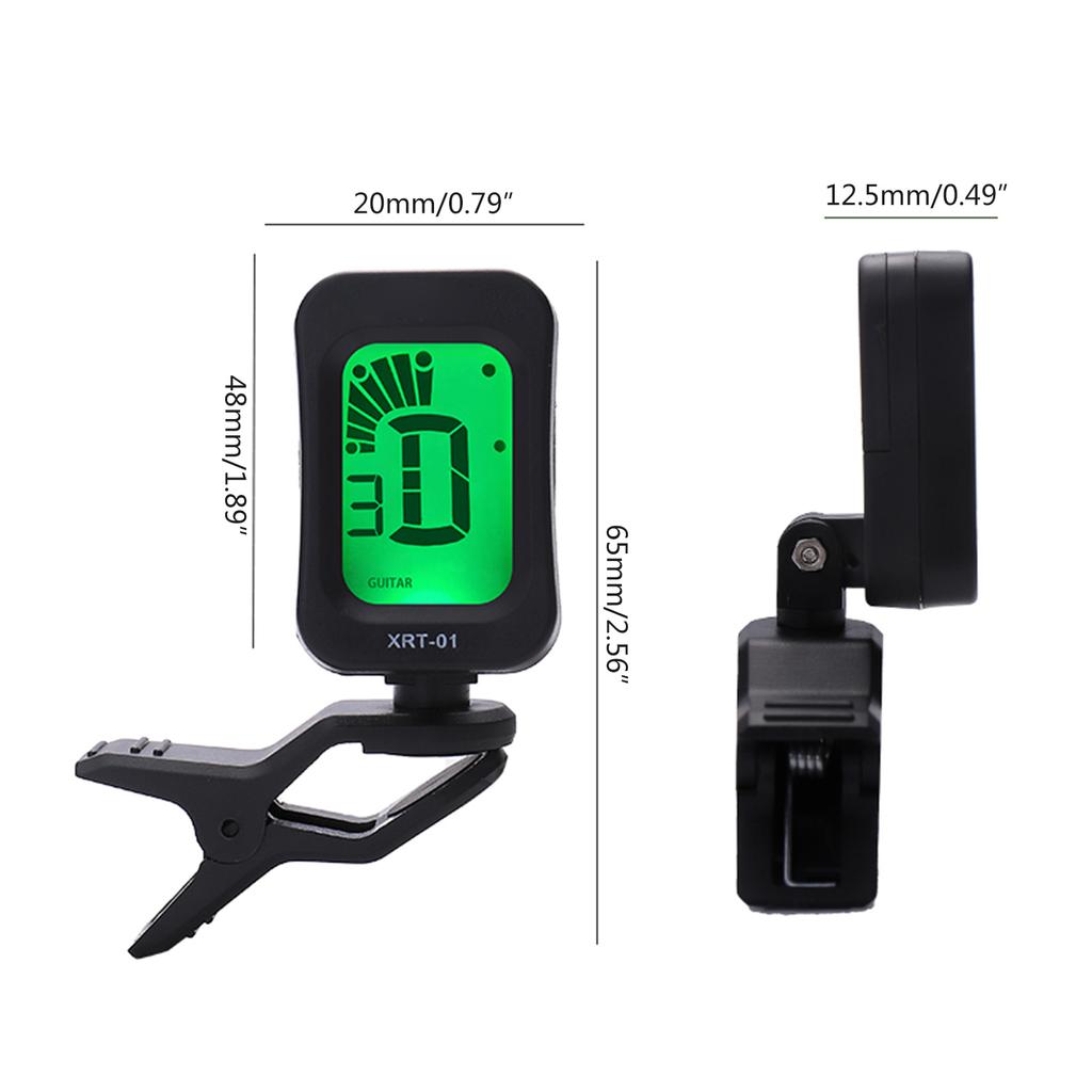 Buy Guitar Tuner, Clip On Tuner with LCD Display for Guitar, Ukulele ...