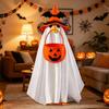 Yousheng Halloween Ghost Goose Costume, Wizard Hat, Ghost Cape, Pumpkin Candy Bag, Outdoor Yard Decoration for Goose Statue or Garden
