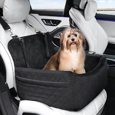 Pet Car Seat Kennel Puppy Cat Out Seat Mat Removable Washable Anti-Slip Base Front and Rear Row Dog Out Safety Seat Travel Nest