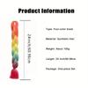 Multi-Color Synthetic Crochet Hair Extensions for Women, 24-Inch,  DIY Hairstyling, Full & Thick Yaki Texture Braids, Ideal for Parties