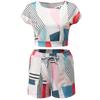 Women's Sexy Sleeveless Top And Loose Drawstring Sports Casual Shorts Set