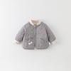 Infant Boys' Lightweight Cartoon Down Jacket, Class A, Autumn/Winter Warm Outerwear, White Duck Down 90