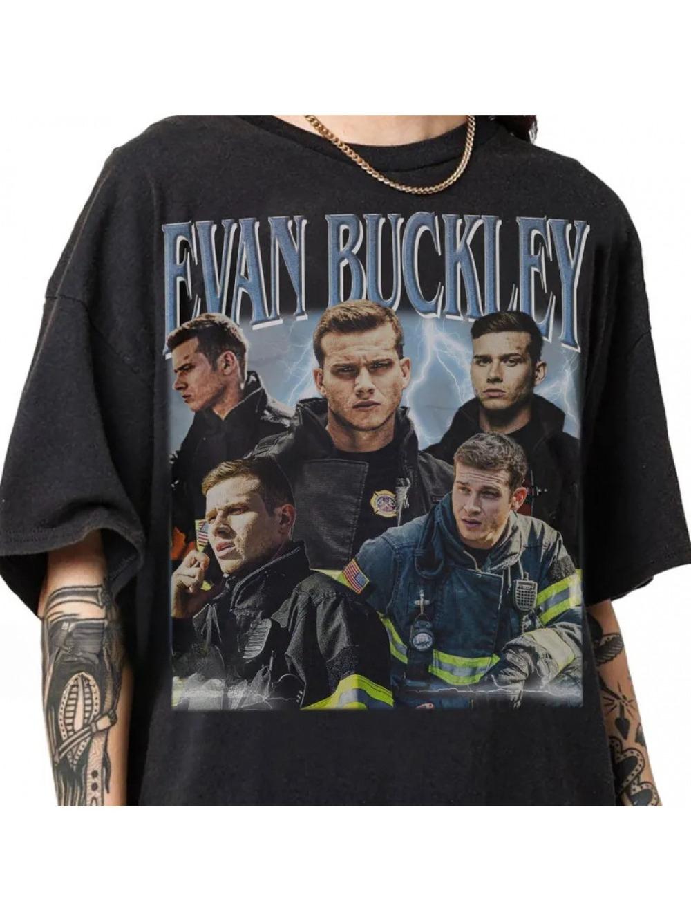 

Retro 90s Evan Buckley graphic Tshirt unisex retro TV character nostalgic fan Couples pure allseason streetwear base layer S