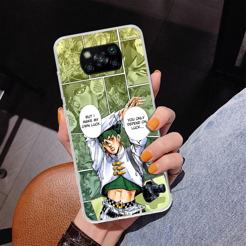 

Чехол для телефона с аниме JoJo s Bizarre Adventure для Xiaomi Poco X7 X6 X5 Pro F7 Ultra Redmi 15C 15 13C 13 12C 12 10 10A 10C 9 9A 9C 9T Redmi 12C