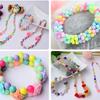 Toddlers DIY Jewelry Beads Toys Kids Necklace Bracelet Beading Christmas Birthday Holiday Preschool Party Toy Gadgets