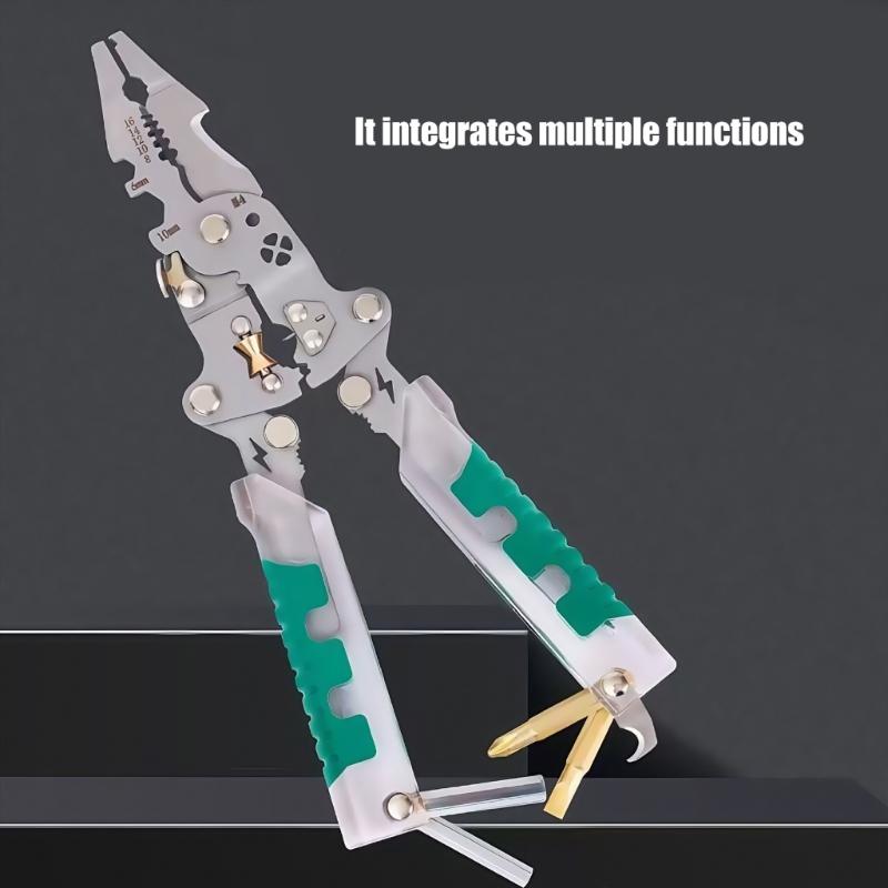 Multifunktions-Abisolierzange Entschalungszange Crimpzange Kabelabisolierzange Schneider Multifunktionales Drahtreparaturwerkzeug Zange