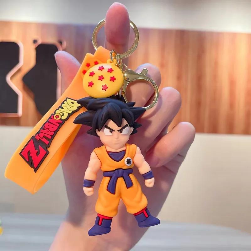 Dragon Ball Anime Keychain 3D Son Goku Master Roshi Figure Dragon Ball Pendant Keyring For Backpack Bag Decoration Anime Fans