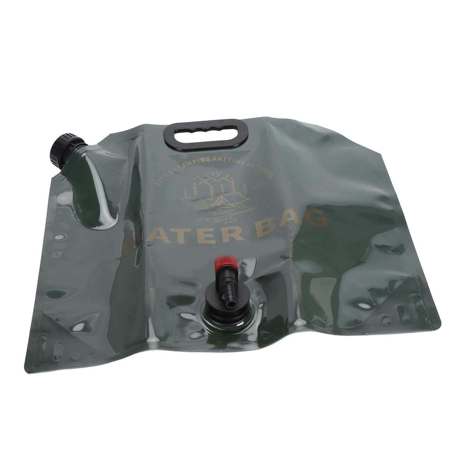 9L Collapsible Water Container Bag Large Capacity Portable Foldable Outdoor Water Storage Bag for Camping Car Travel