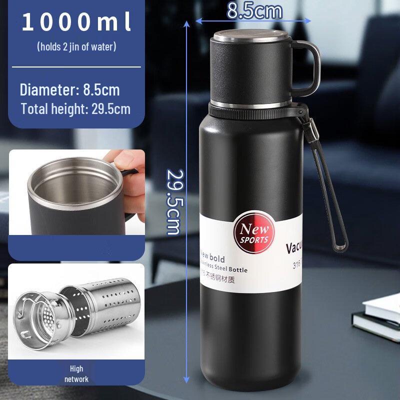 Stainless Steel Dual-Use Insulated Water Bottle