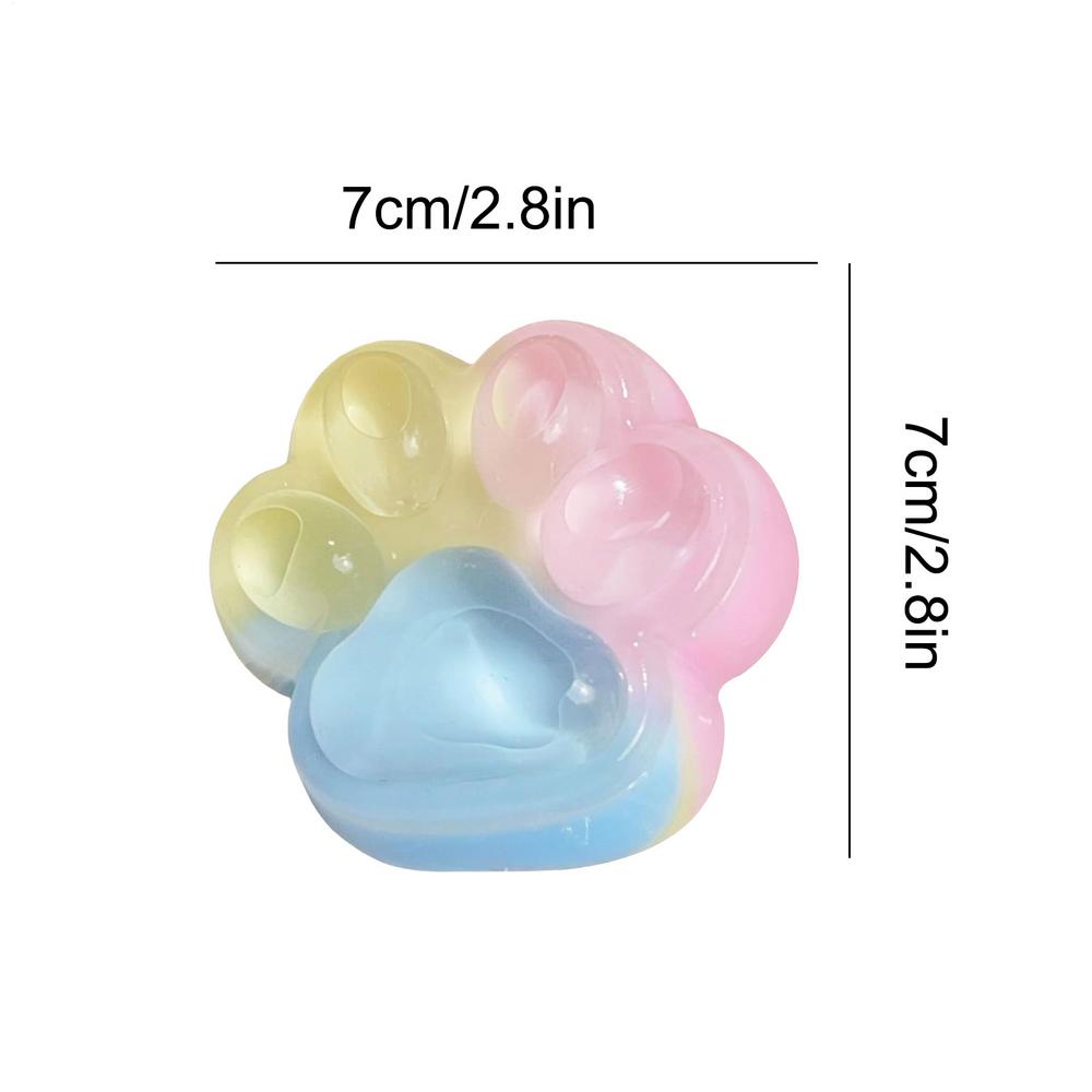 Cute Cat Paw Squeeze Toys Safe Multi-Functional Slow Rebound Sensory Fidget Pinching Toys For Easter Thanksgiving Party Favor