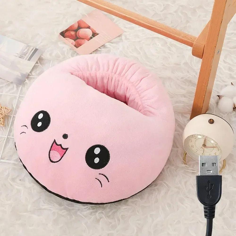 Cute Electric Foot Warmer Soft Cartoon Electric Heating Feet Warmer Warm Foot Cover Bedroom