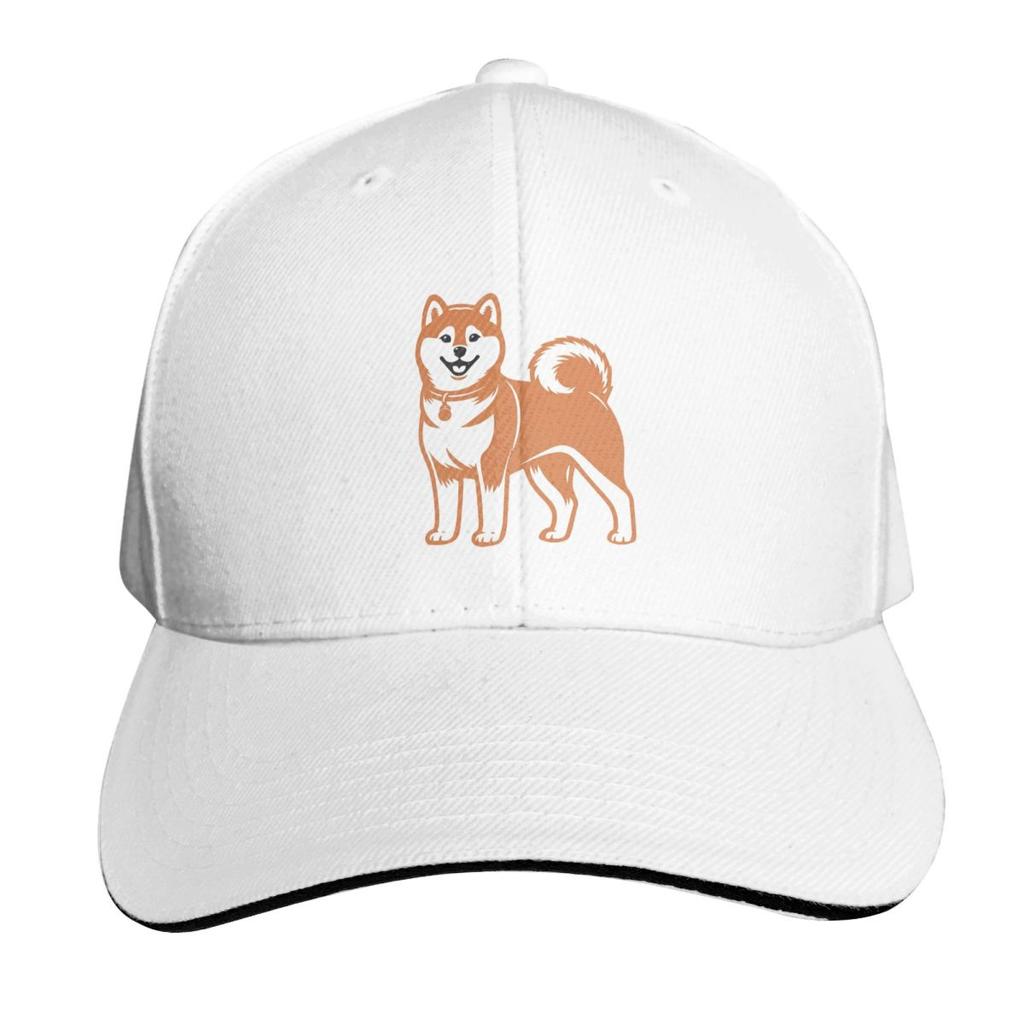 Söt hund Shiba Inu Mönster Keps Mode Casual Basebollkepsar Justerbar Hatt Hip Hop Sommar Unisex Basebollkepsar