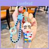 Süße Kreative Crayon Shin-chan Pärchen Schlüsselanhänger Niedlicher Silikon Schlüsselring Geschenk