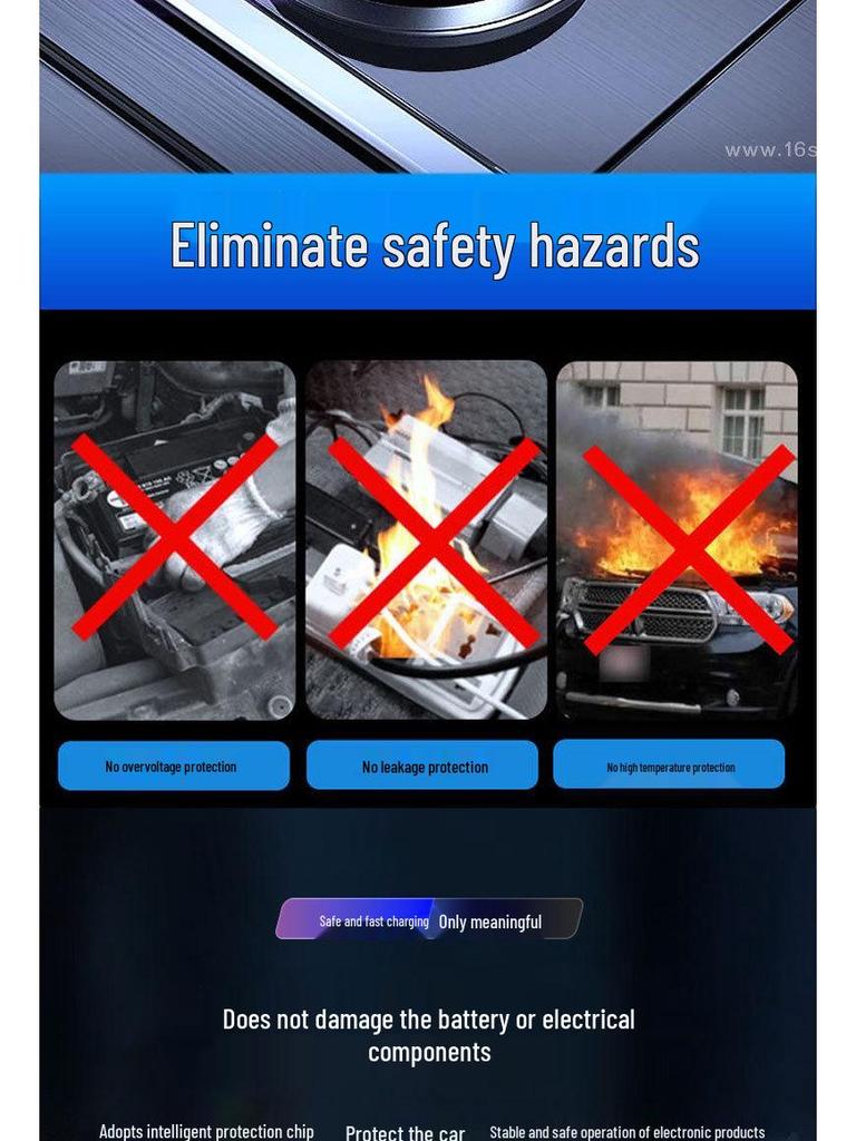 Universal 12V/24V To 220V High-Power Car/Truck Fast-Charge Inverter with Cigarette Lighter Socket