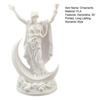 3D Printed Greek Goddess Figurine, Crescent Goddess Statue, Resin Sculpture Ornaments for Home Office Desktop Bookshelf Decorations
