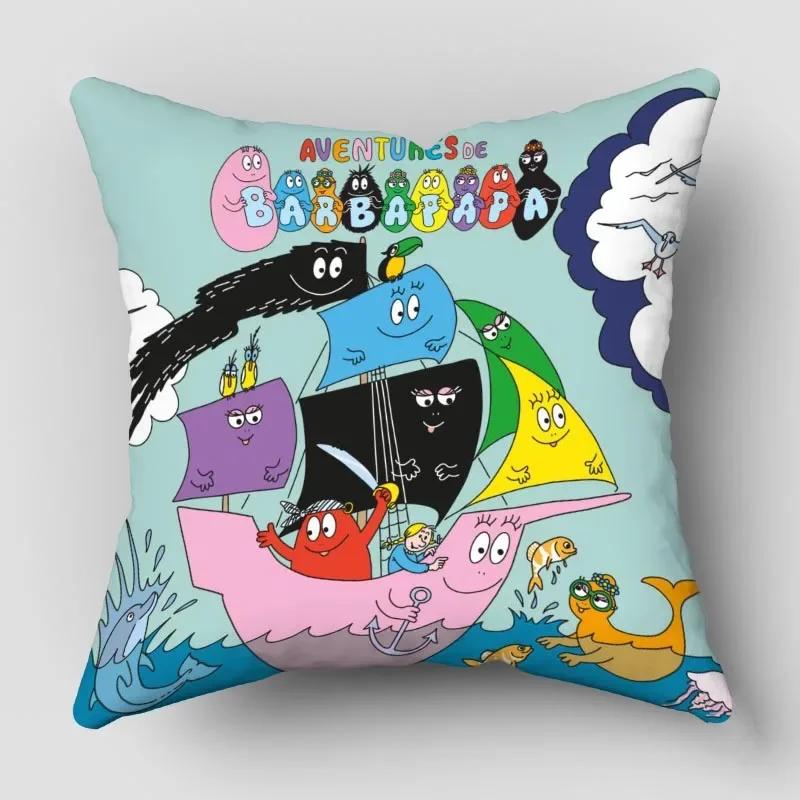 Povlaky na polštáře Barbapapa Zvířata Sněhulák Tištěný Povlak na polštář Zimní Sváteční Párty Dekorativní Povlak na polštář na gauč