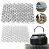 Outdoor Spring Insulated Mat 304 Stainless Steel Coaster Heat-Insulating Pad Trivet Mat for Hot Dishes Pots and Pans for Camping