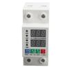 2 Phase DIN Rail Voltmeter Automatic Adjustable Overvoltage Overcurrent Protector Circuit Breaker 12