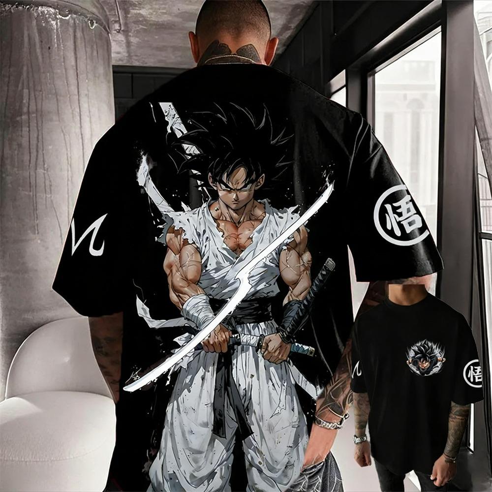 Dragon Ball Anime Printed Summer Men s and Women s T-shirt 2XS