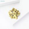 Korea Style Alloy Rhinestone Flower Brooch-Vintage Statement Pin For Women Clothing Coat Party Accessries Gifts