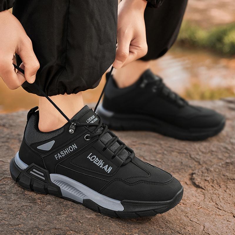 Men's Platform Non Slip Safety Boots Comfortable Trend Travel Shoes Outdoor Hiking Casual Shoes