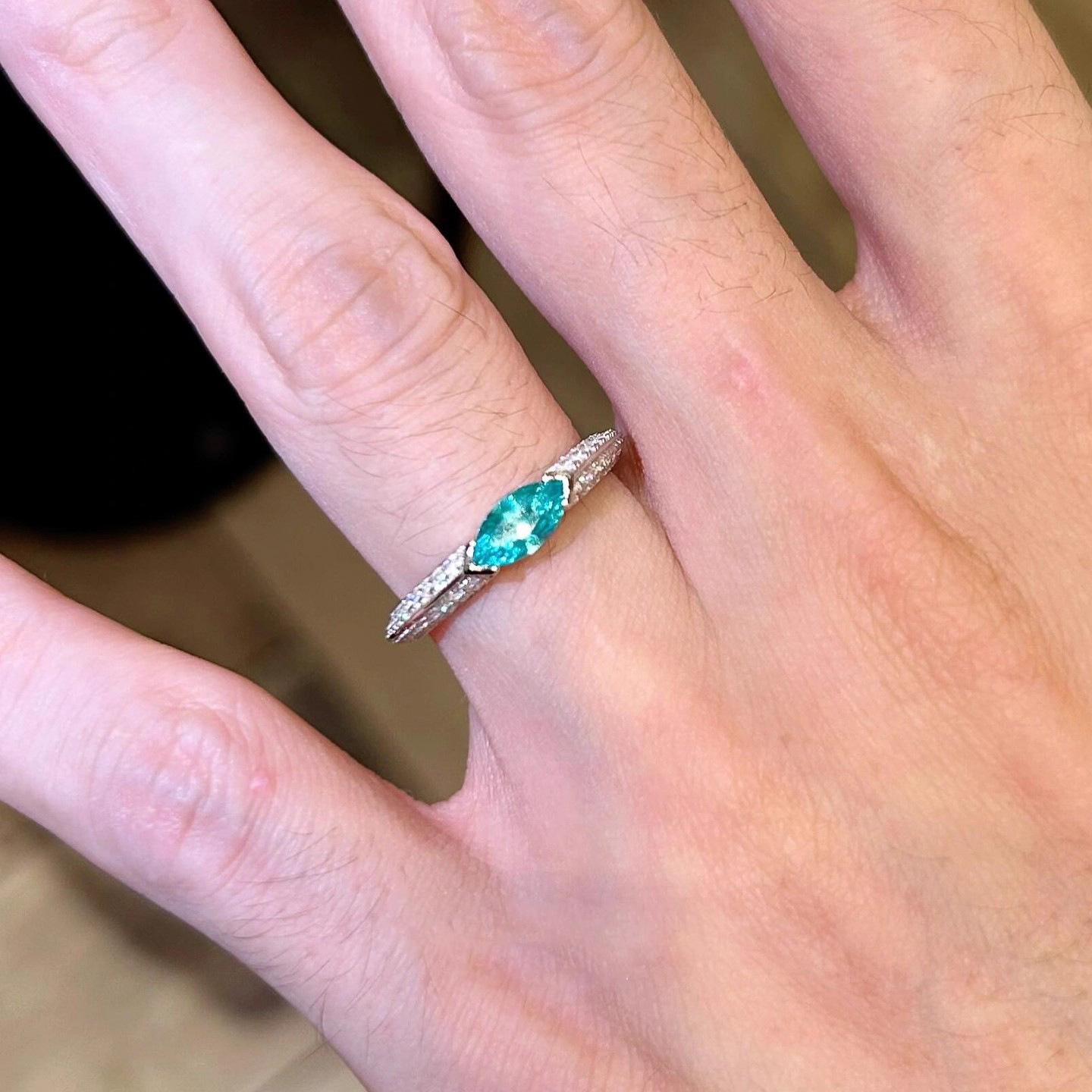 

silver 925 inlaid diamonds horse eye Blue Topaz Stone rings for women light luxury fresh and high-end ring party jewelry gift resizable синий