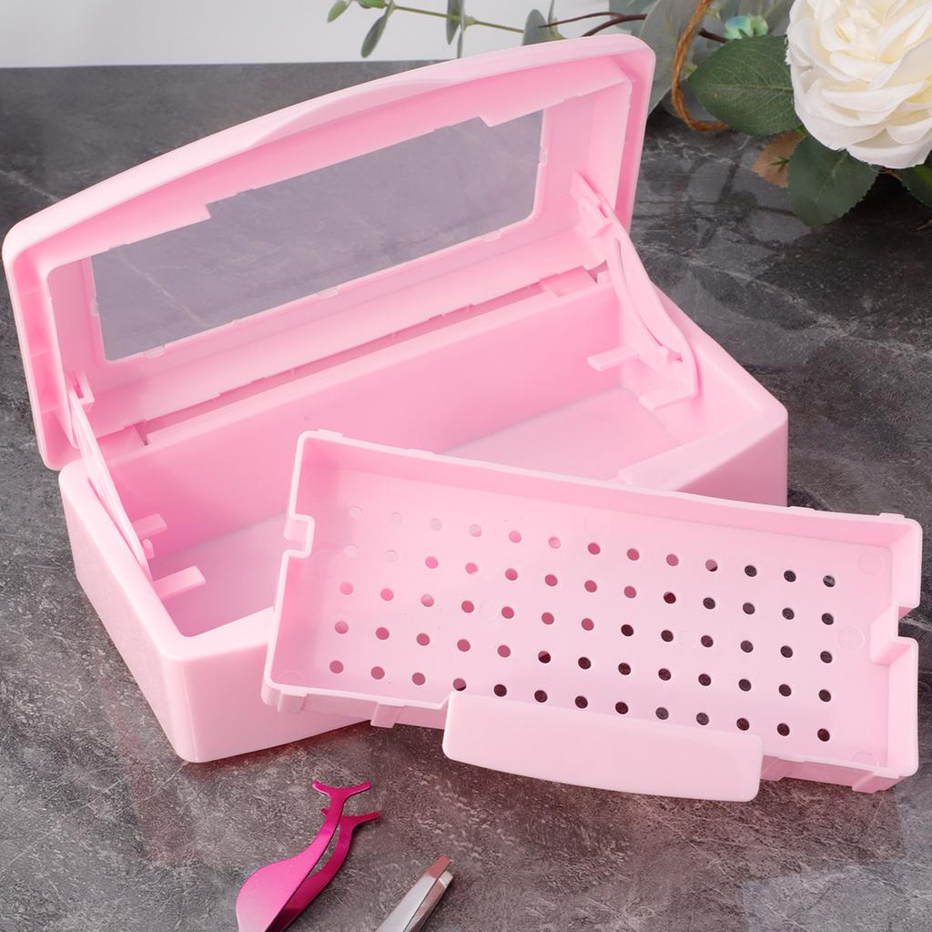 1 pcs Nail Sterilization Box Nail Tools Sterilization Box False Eyelash Cleaning Box Alcohol Cleaning Soaking Filter Box