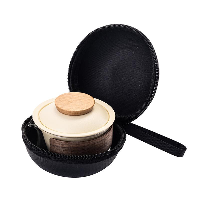 High-end cultural and creative souvenirs, outdoor portable travel tea sets, Kuaike cups, business gifts can be made