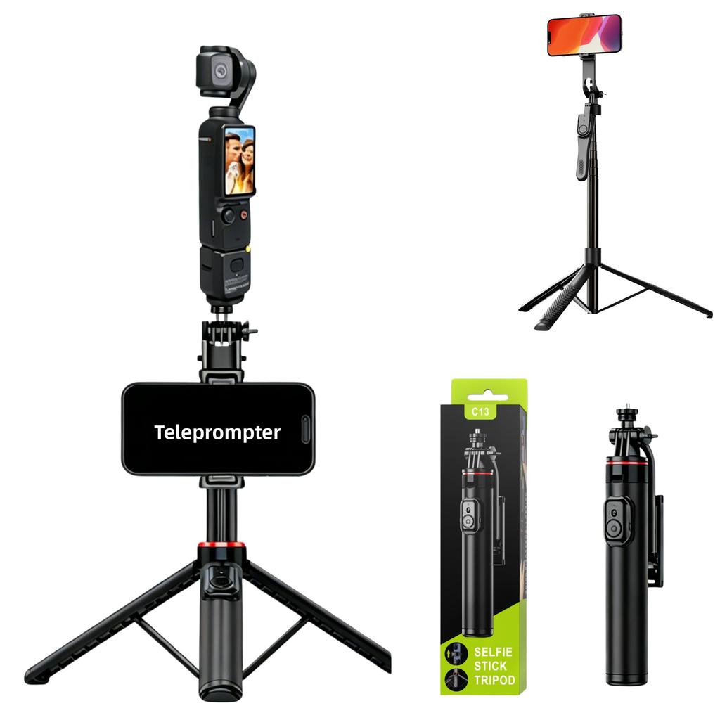 DJI Pocket 3 Insta360 3 In 1 Selfie Stick Tripod Camera Accessories Phone Mount for Action Cameras 7
