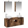 Bathroom Cabinet Set 5 Pcs Reclaimed Wood Look 50 X 14.5 X 70 Cm