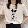 Retro Cartoon Womens Tshirt Mickey Mouse Harajuku Cotton Tshirt Fashion Womens Shirt Summer Top Short Sleeve Shirt