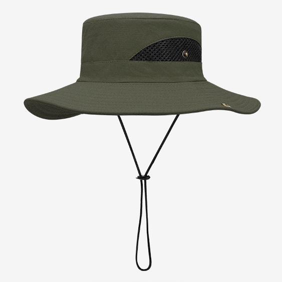 Summer Sunshade Fisherman Hat Men'S Uv Block Outdoor Fishing Waterproof Quick Drying Bucket Hat Large Wide Brim Cycling Hat