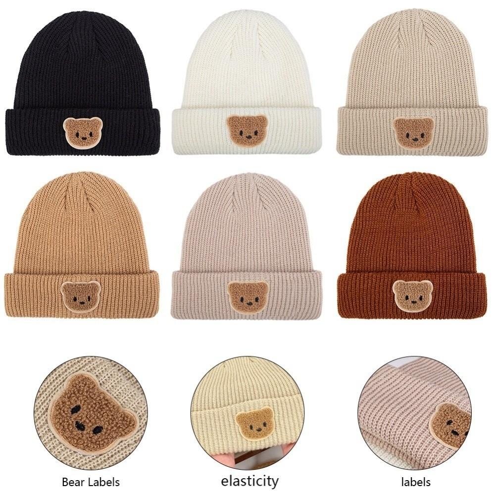 Warm Beanie Cap Cute Cartoon Pullover Cap New Knitted Hat  Winter
