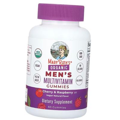 Organic Multivitamins for Men, Organic Men's Multivitamin Gummies, MaryRuth's 60 Tabs Cherry-raspberry (36685011)